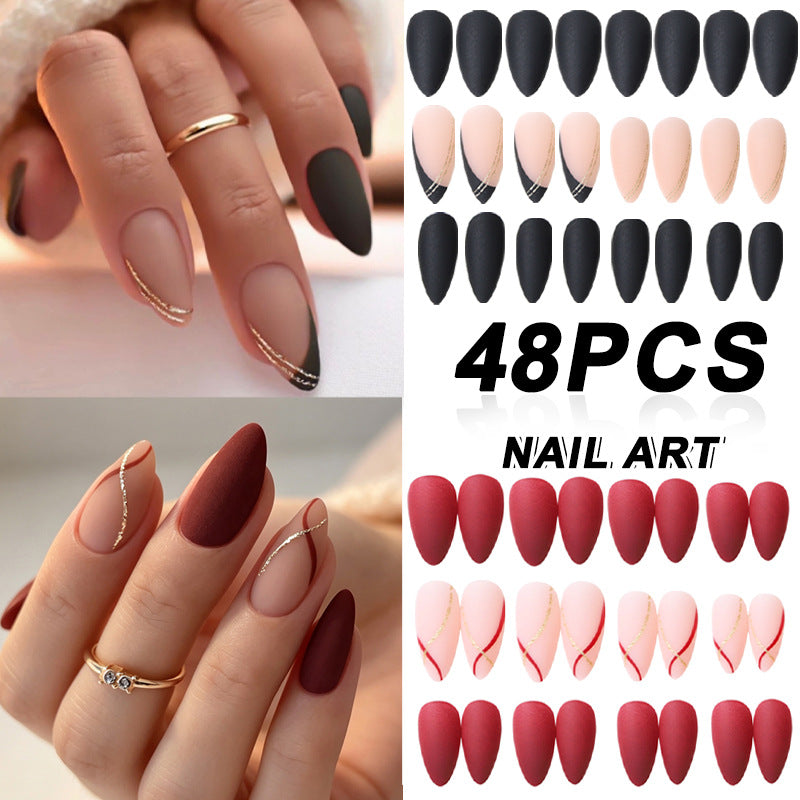 Elegantes French Tip Press-On Nail Set Karnz