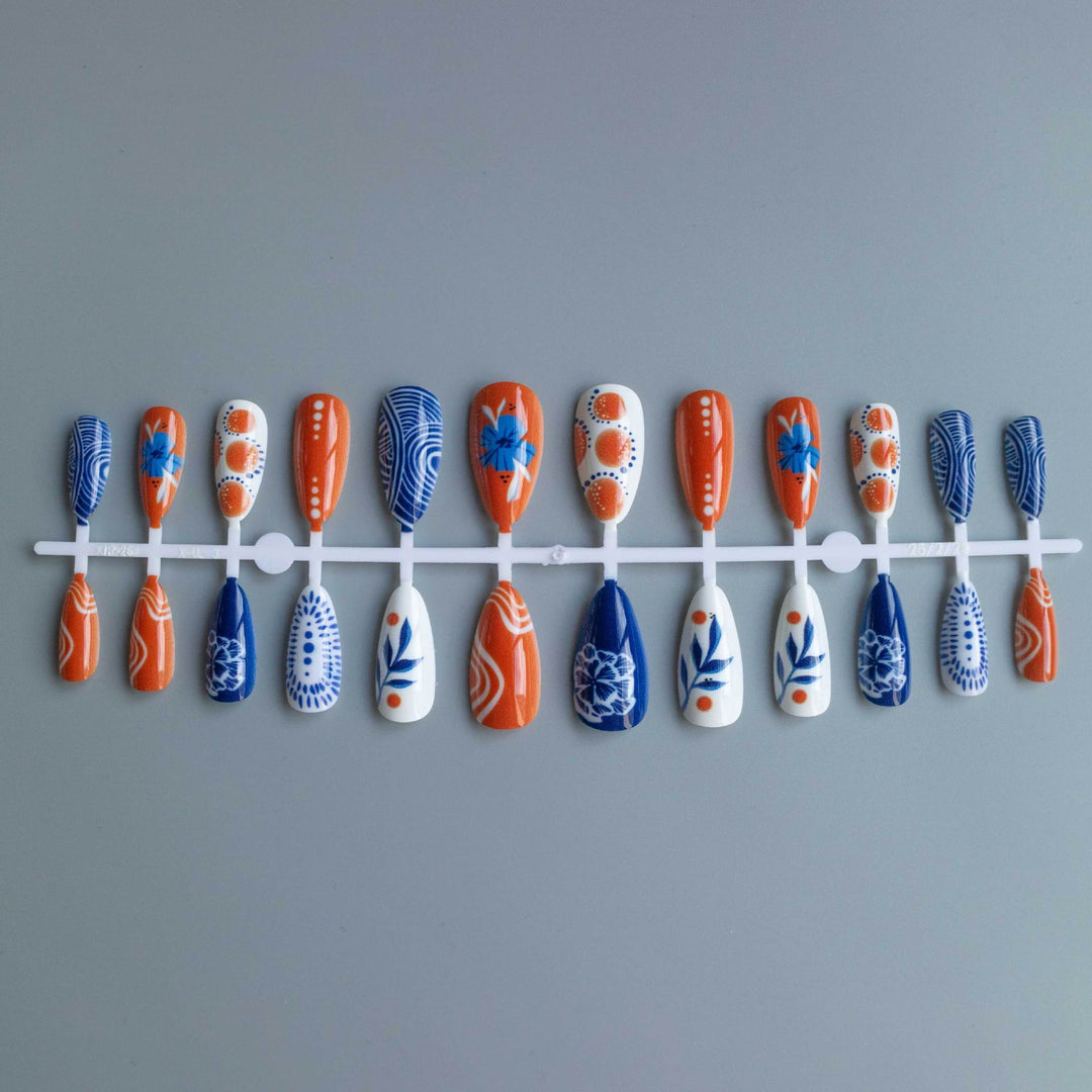 Künstlerisches saisonales Nageldesign-Set