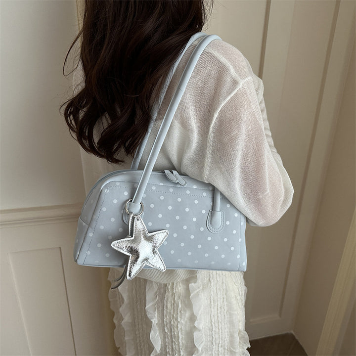 Punktemuster Retro Strukturierte Handtasche