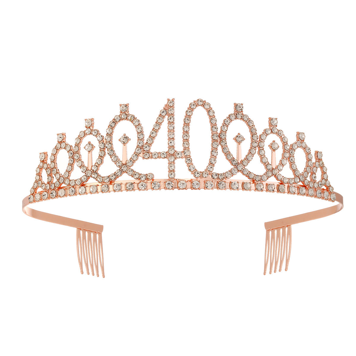 Damen Kristallverzierte Tiara mit elegantem Design Karnz