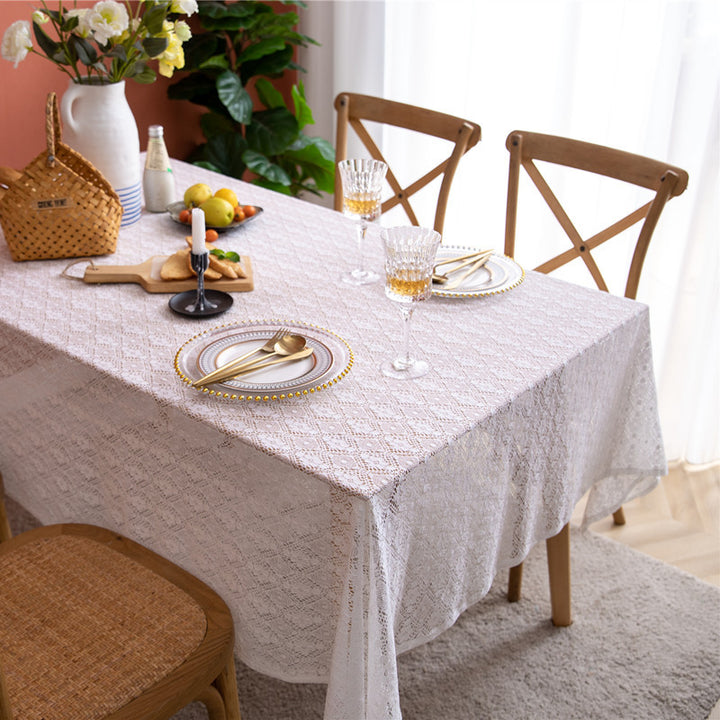 Spitze Tischdecke
