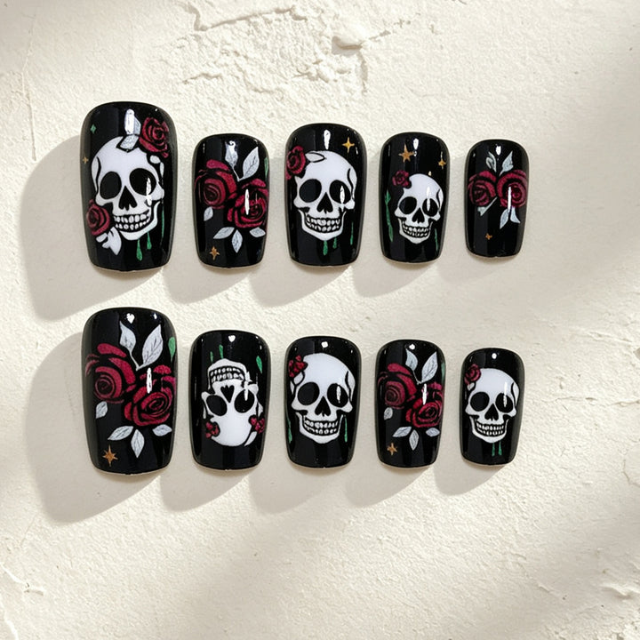 Gothic Skull Nagelkunst Set Karnz
