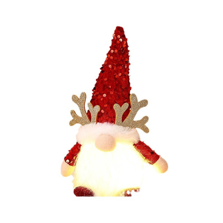 Dekorative Weihnachtsgnom Figur mit LED-Beleuchtung Karnz
