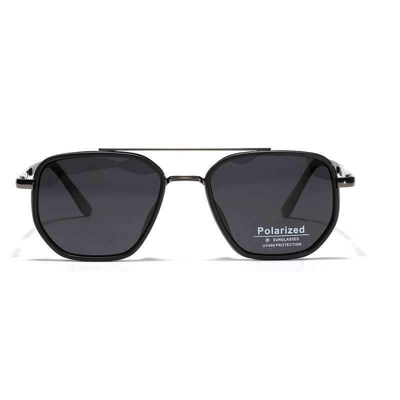 Damen Quadratische Sonnenbrille mit polarisierten Gläsern und elegantem Metallrahmen Karnz