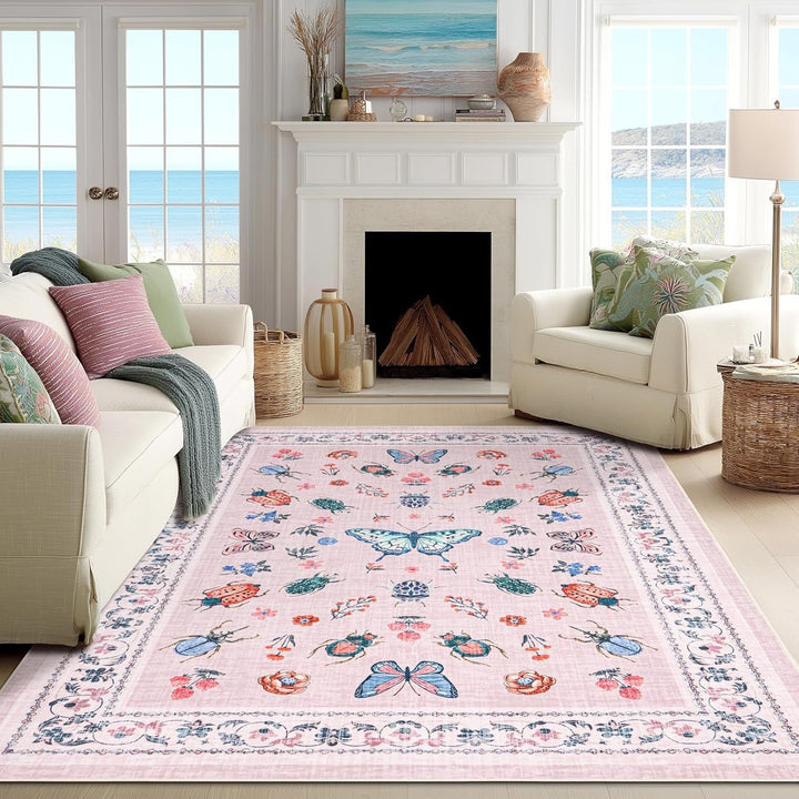 Dekorativer Floral-Design-Teppich Karnz