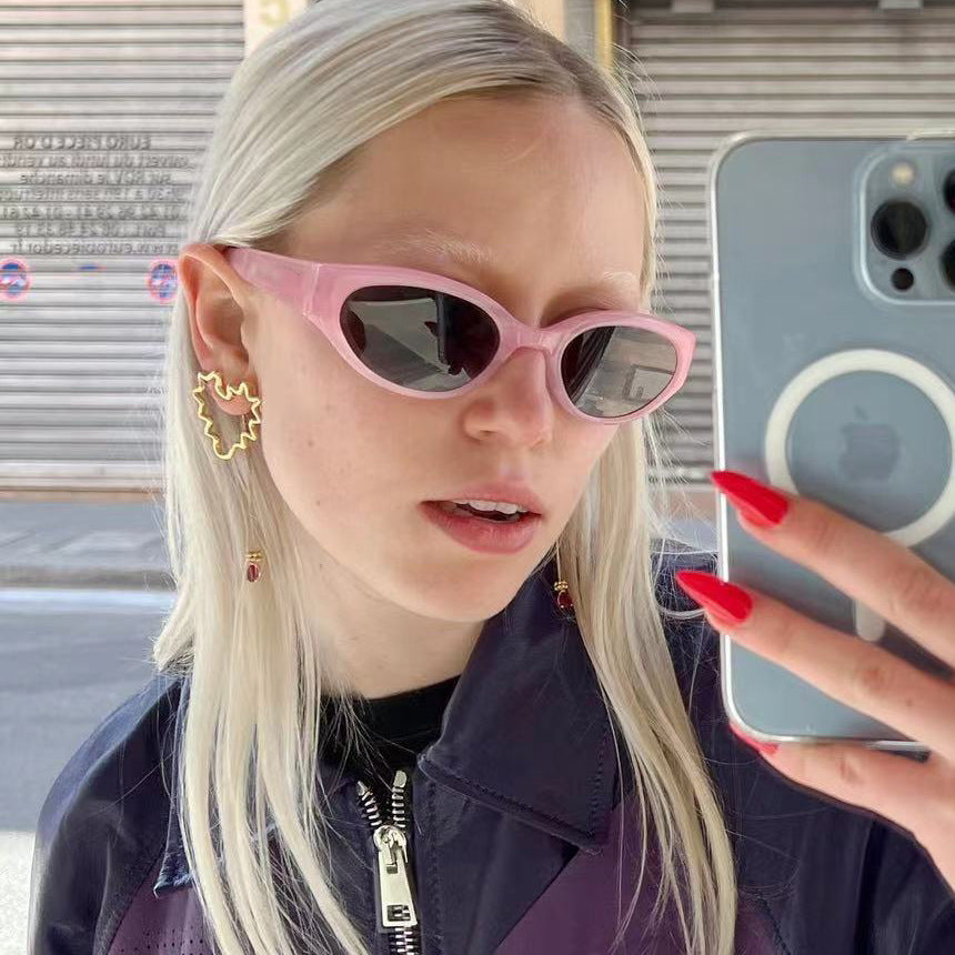 Damen Cat-Eye Sonnenbrille mit schützendem UV-Filter und trendigem Design Karnz