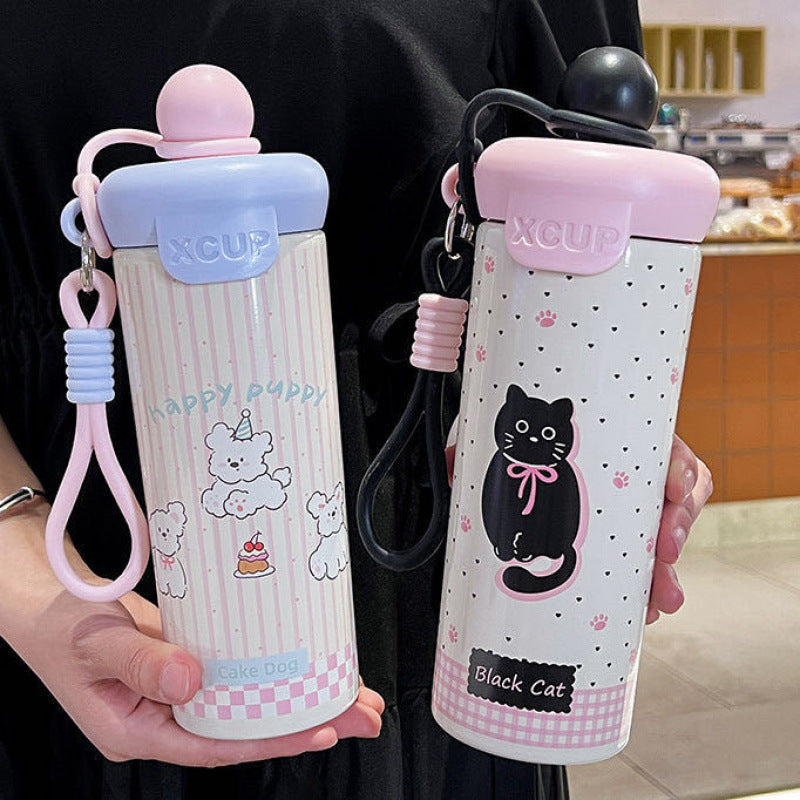 Damen Kreative Wasserflasche mit Tiermotiv Karnz
