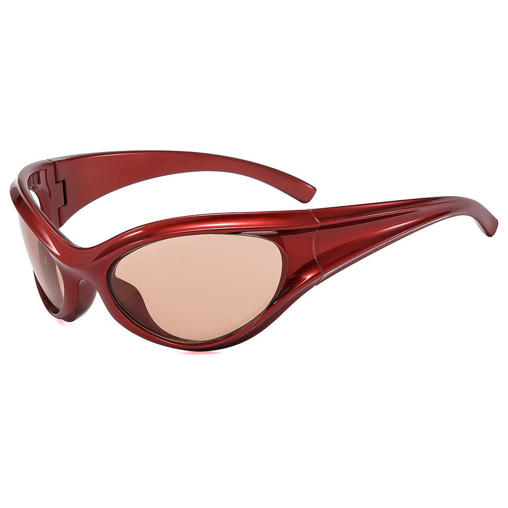 Damen sportliche Sonnenbrille mit aerodynamischem Design Karnz