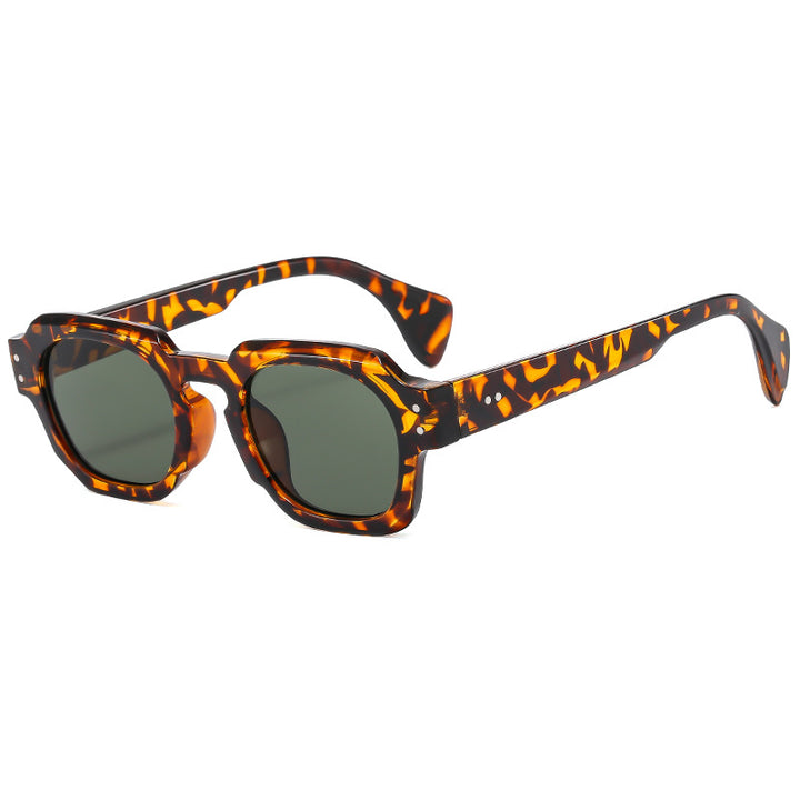 Damen Modische Sonnenbrille im einzigartigen achtkantigen Design Karnz
