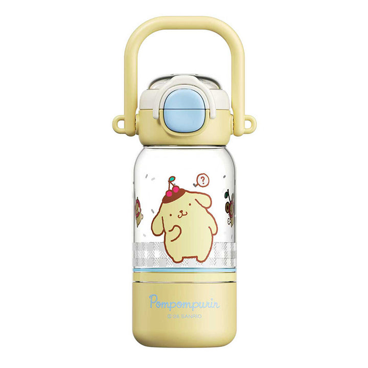 Damen Trinkflasche mit niedlichem Tiermotiv und stabilem Tragegriff Karnz