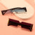 Damen Modische Rechteckige Sonnenbrille Karnz