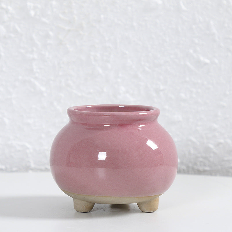 Zeitgenössische Kurvenkeramische Vase Karnz