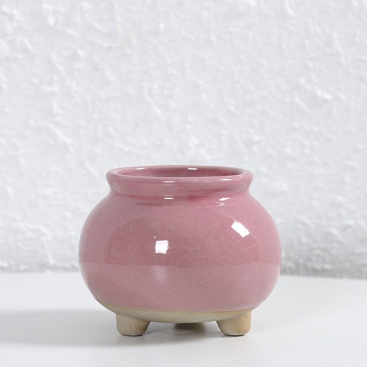 Zeitgenössische Kurvenkeramische Vase Karnz