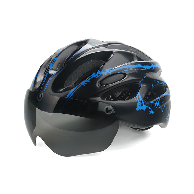 Fahrradhelm mit integriertem Visier Karnz