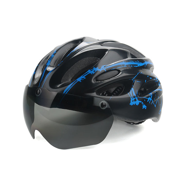 Fahrradhelm mit integriertem Visier Karnz