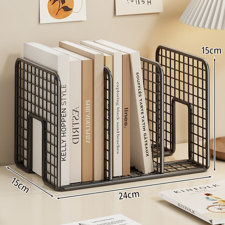 Mesh Wire Schreibtisch Buch Organizer Multi-Kompartiment Gitter Divider