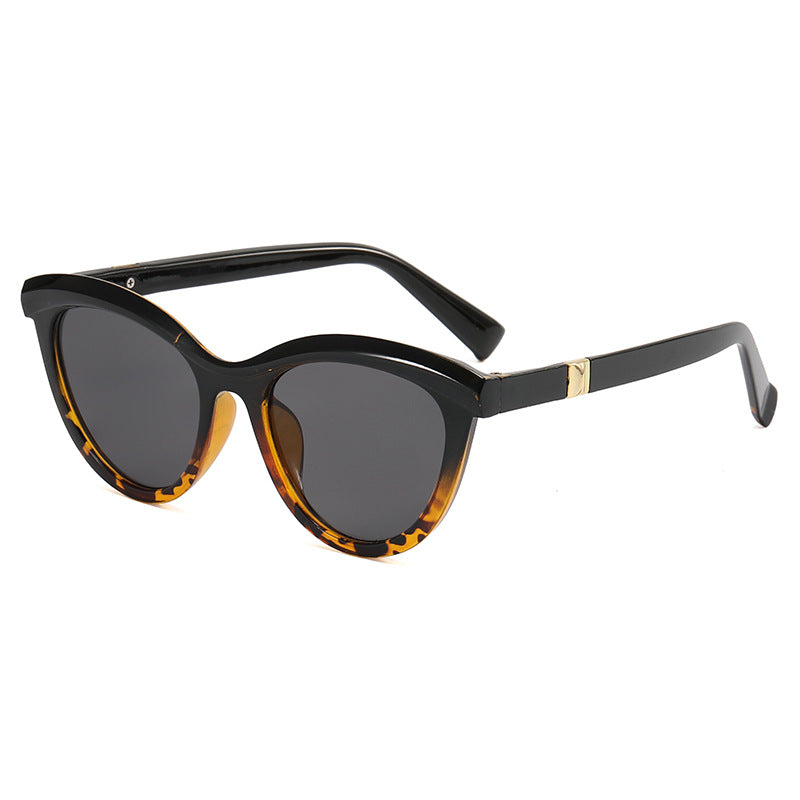 Damen elegante Cat-Eye Sonnenbrille mit stilvollem Metallrahmen Karnz