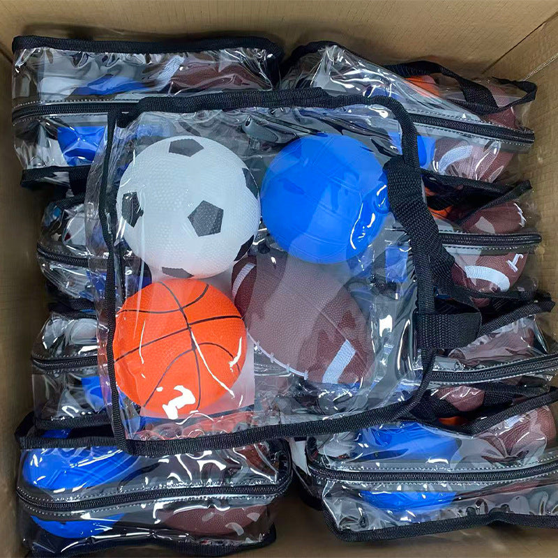 Unisex Sportballset in praktischem Transportbeutel Karnz