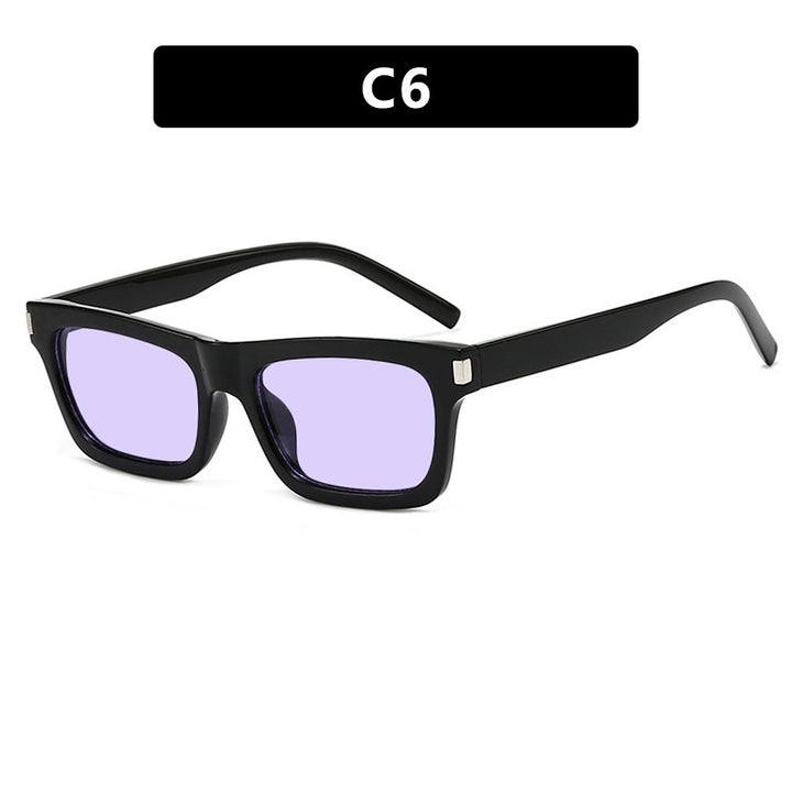 Damen quadratische Sonnenbrille mit transparenten Gläsern und stilvollem Design Karnz
