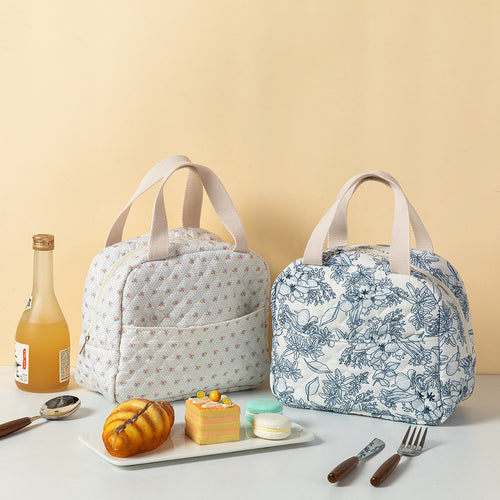 Blumenmuster isolierte Lunch Tasche Karnz