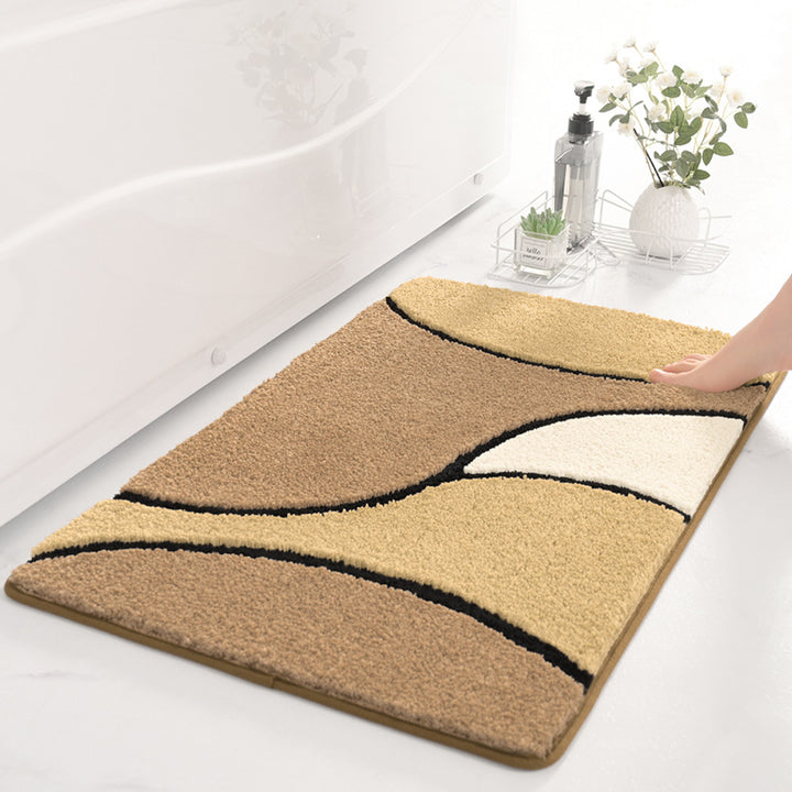Wellenmuster Badezimmermatte Karnz