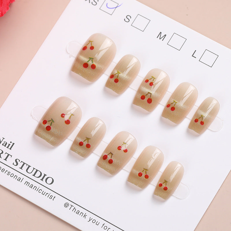Kirschblüten Press-On Nagelset Karnz