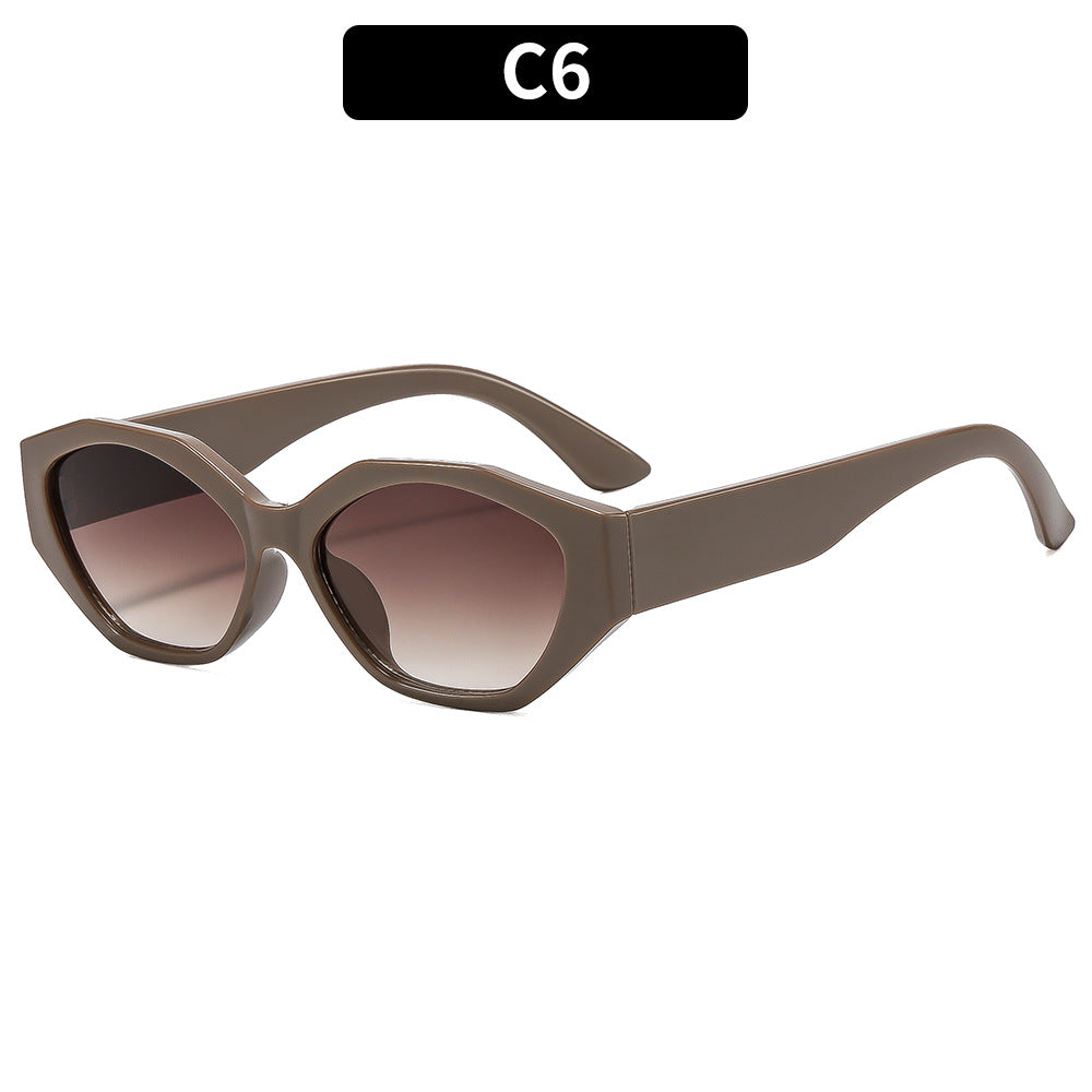Geometrische Winkelsonnenbrille
