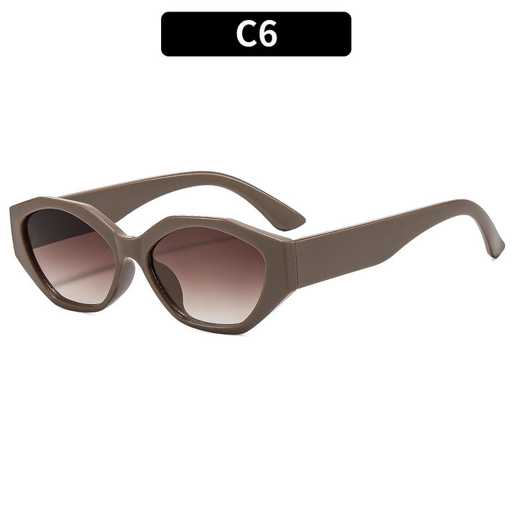 Geometrische Winkelsonnenbrille