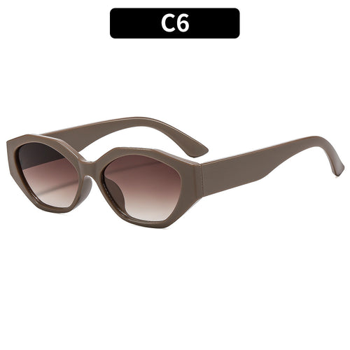 Geometrische Winkelsonnenbrille