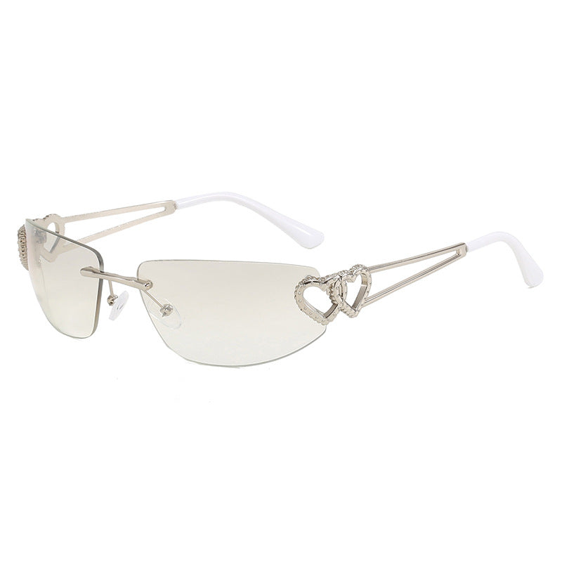 Damen Cat-Eye Sonnenbrille mit einzigartigem Herz-Design und schützendem UV-Filter Karnz