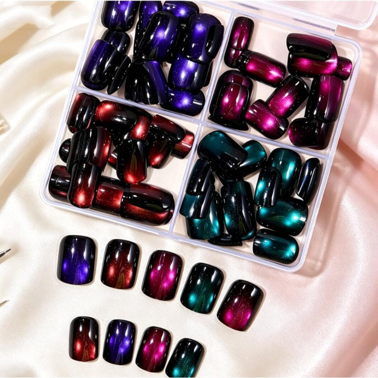 Magnetische Glitzer Press-On Nagel Set Karnz
