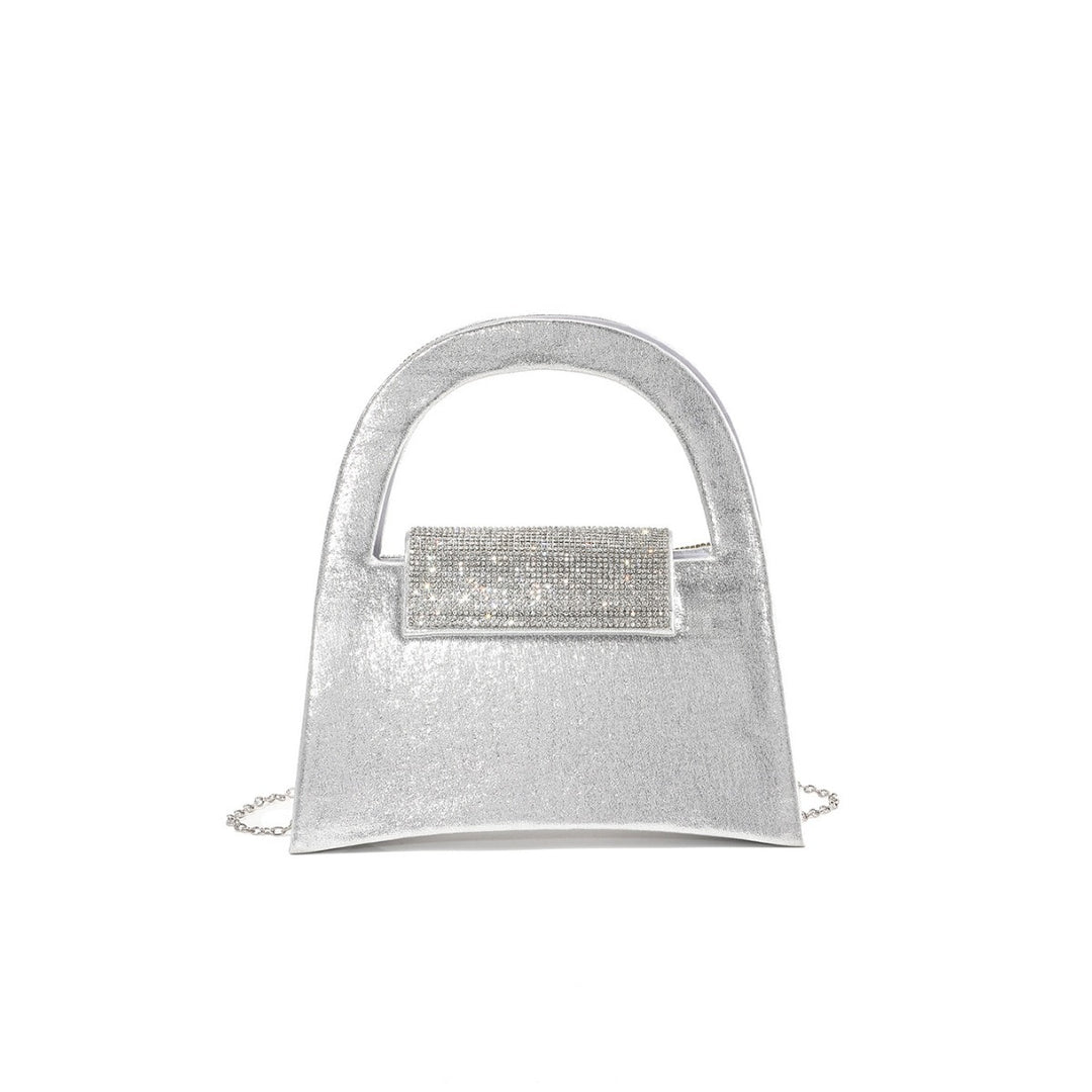 Glänzende mit Strass veredelte Handtasche