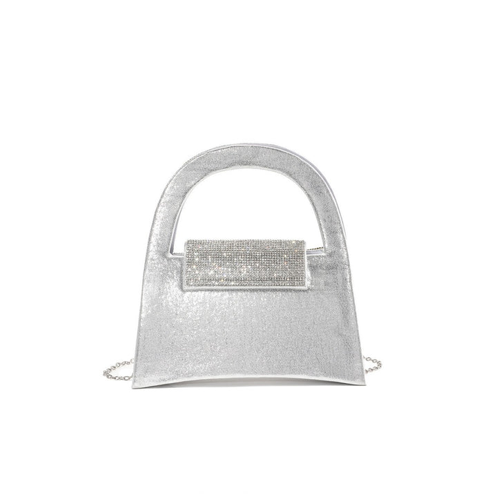 Glänzende mit Strass veredelte Handtasche