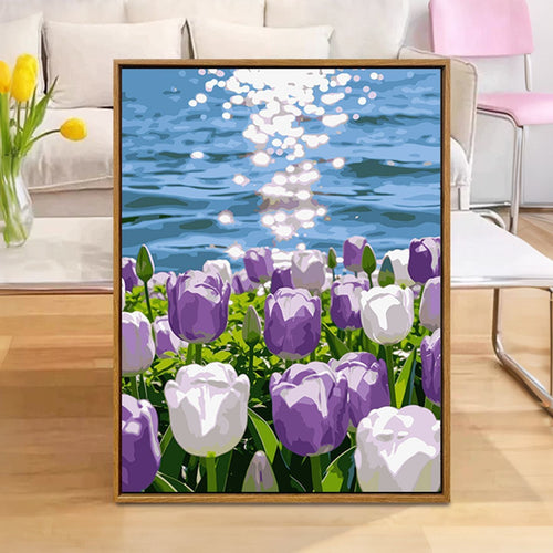 Floral Reflection Leinwanddruck Karnz