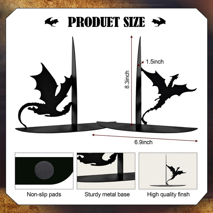 Drachen-Themen dekorative Buchstützen