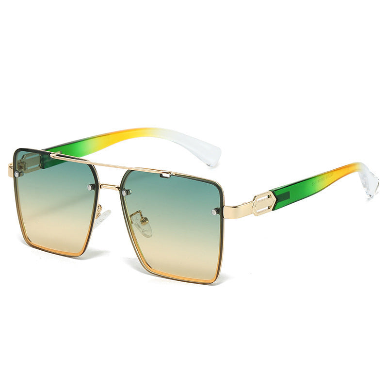 Damen quadratische Sonnenbrille mit elegantem Metallrahmen Karnz