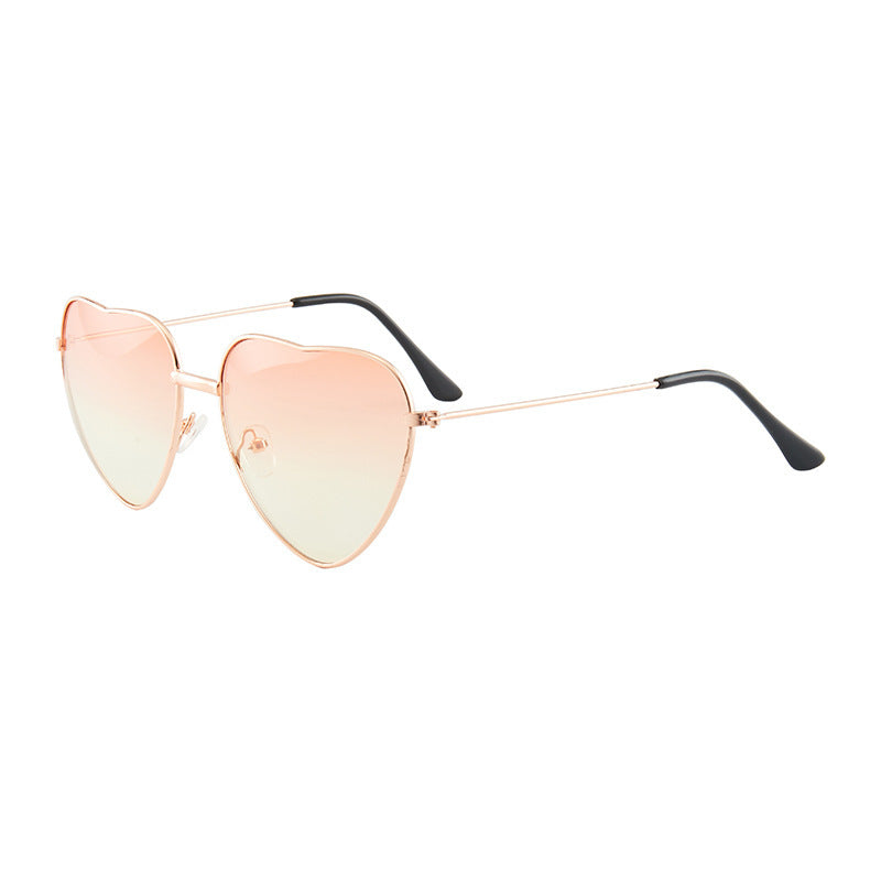 Damen Herzförmige Sonnenbrille mit UV-Schutz und elegantem Rahmen Karnz