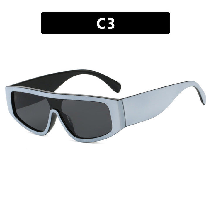 Damen modische Sportsonnenbrille mit innovativem Design und breitem Rahmen Karnz