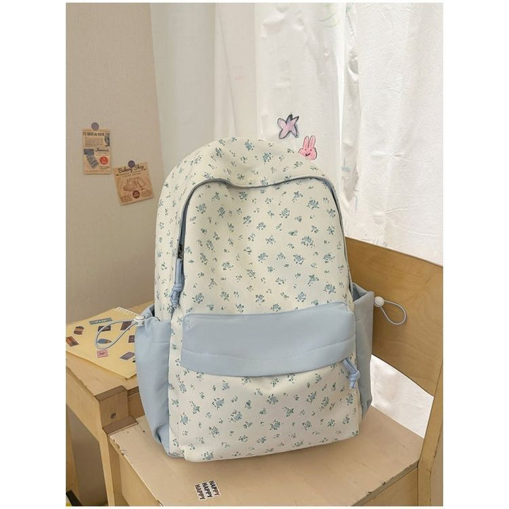 Blumenmuster Alltags Rucksack