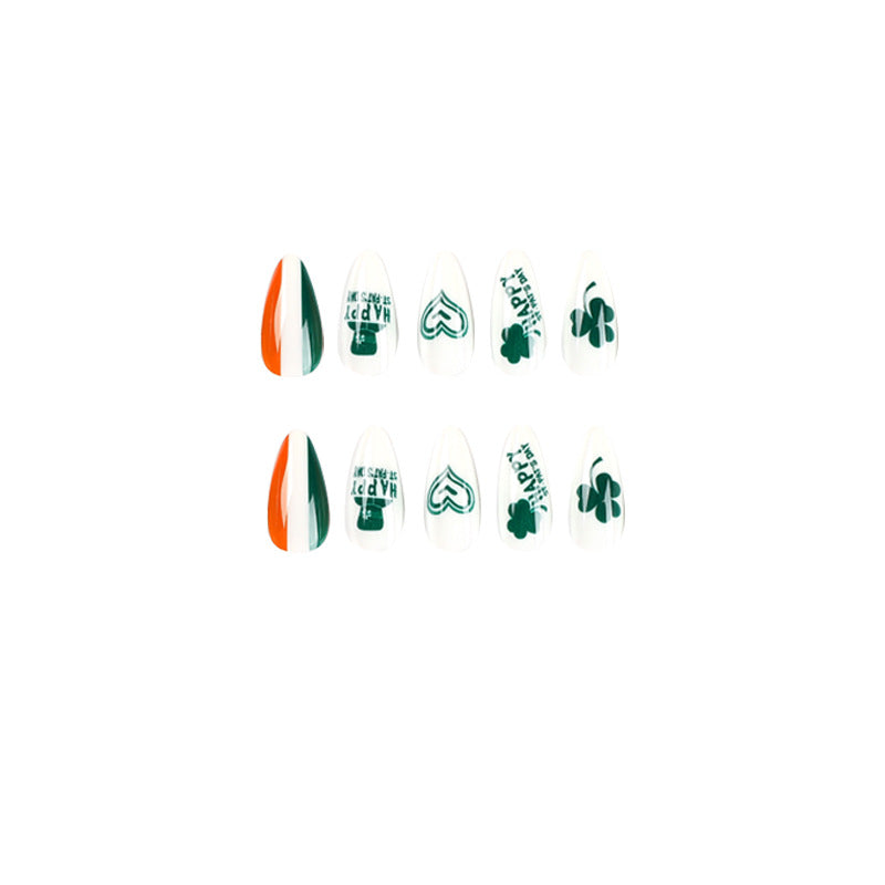 Trendige Nagelkunst im Irland-Stil Karnz