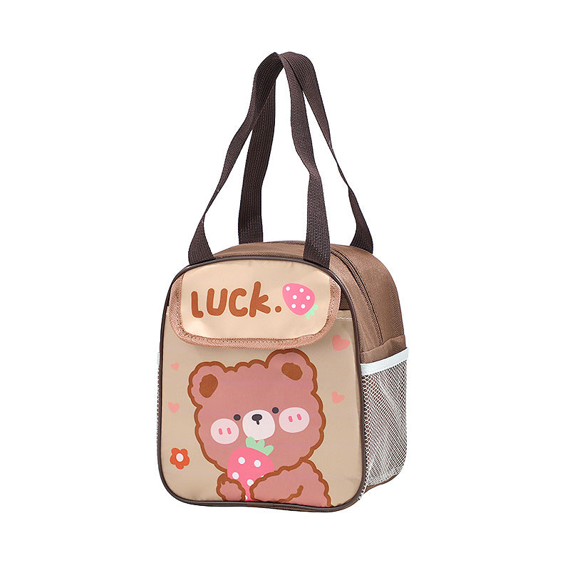 Isolierte süße Kaninchen-Themen Lunch Tasche Karnz