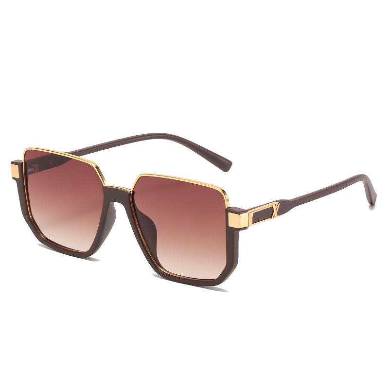 Damen moderne quadratische Sonnenbrille mit stylishem Rahmen Karnz