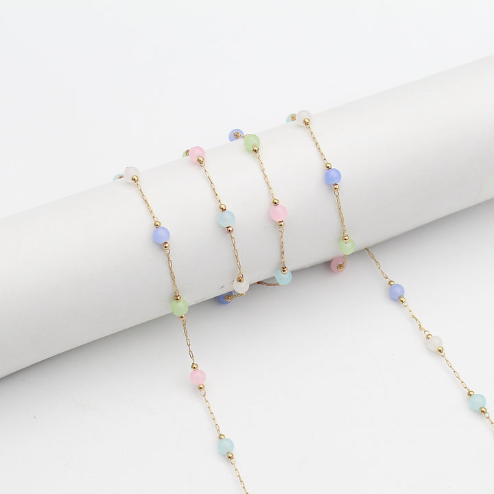 Elegante Perlen Brillenhalter Kette Karnz