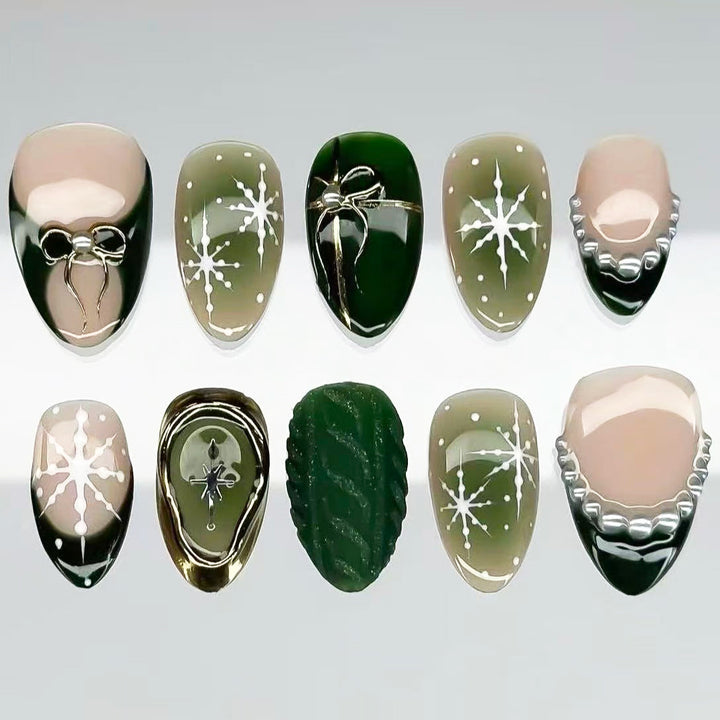Künstlerisches Press-On Nagelkunst Design Kit