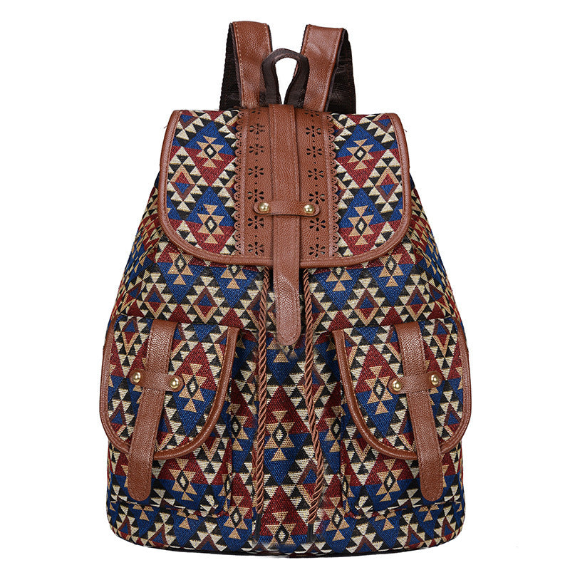 Bohemian Ethnischer Druck Rucksack Karnz