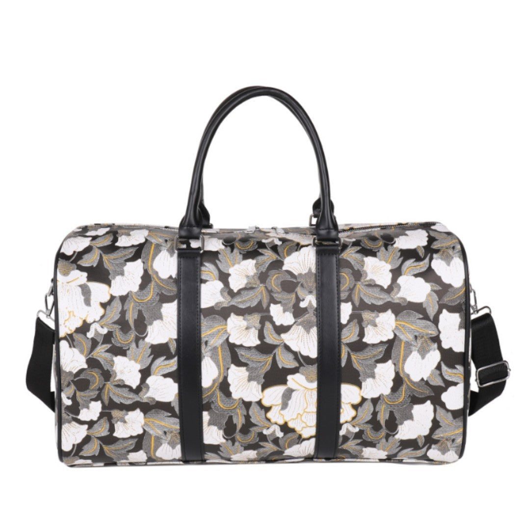 Elegante Blumenmuster Reise Duffle Bag Karnz