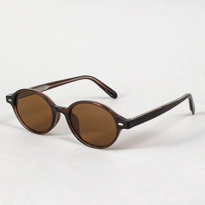 Damen modische Sonnenbrille im ovalen Design mit stylischen Akzenten Karnz