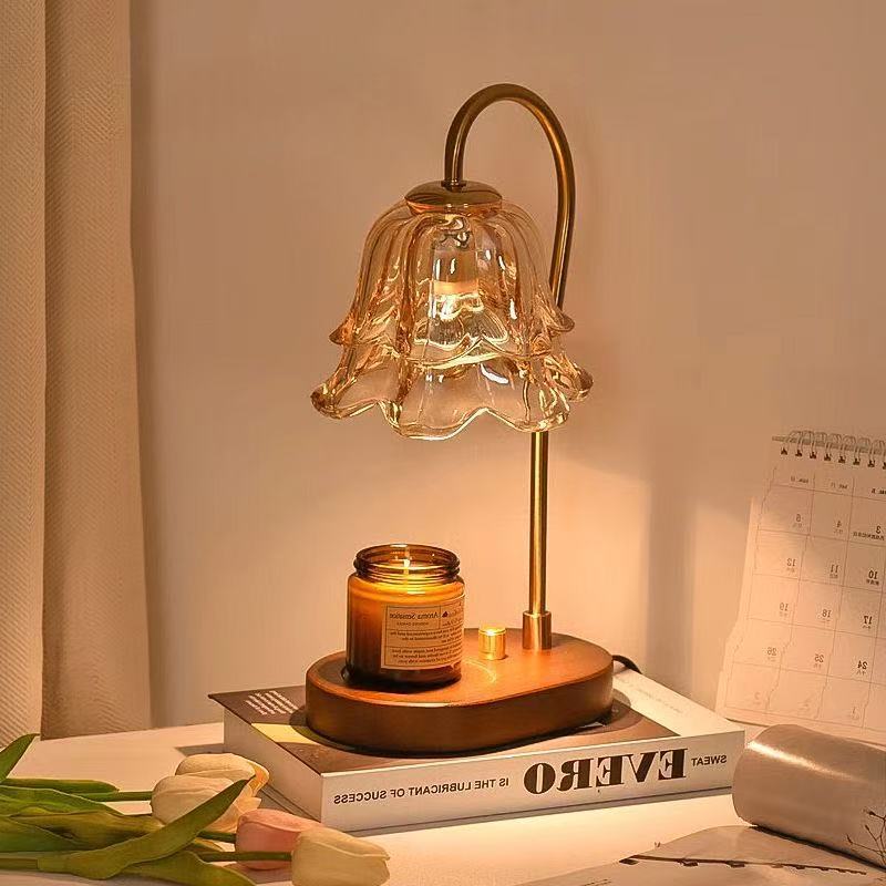 Elegante Glastischlampe