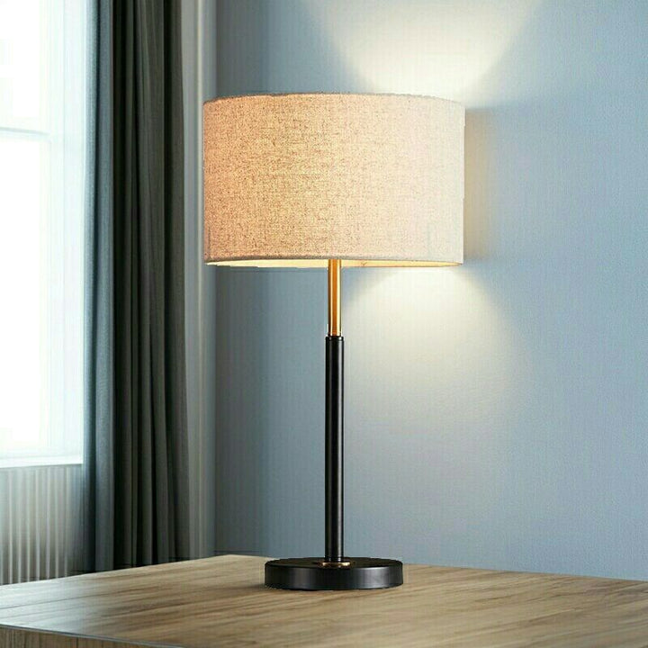 Moderne verstellbare Trommelschirm Tischlampe