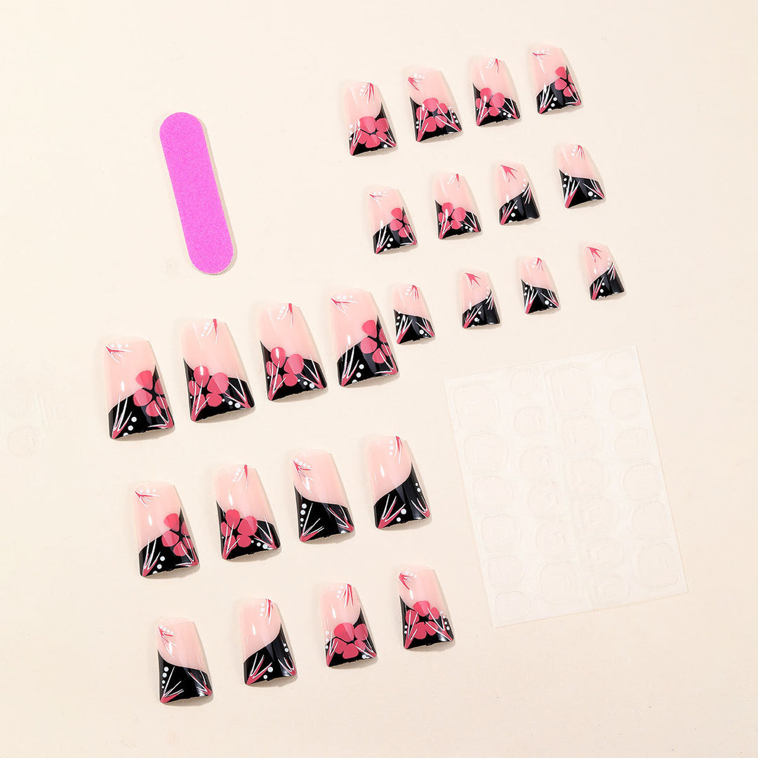 Künstlerische French Tip Nail Art Karnz